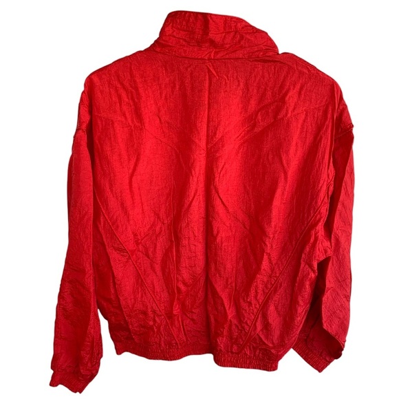 Vintage 80s Women’s Jacket Embroidered Stars Track Bomber Style Active Exposure - Picture 3 of 5